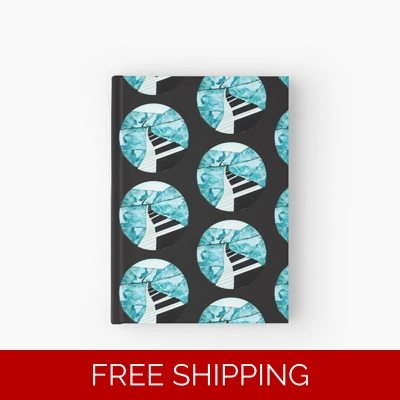 Le Studio Hardcover Journal Piano Window Multi Logo